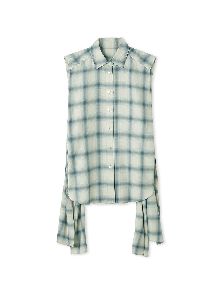 サイドリボンノースリーブシャツ(シャツ/ブラウス)｜トップス│styling