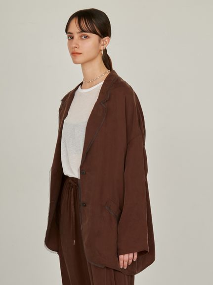 セットアップ対応】オープンカラーシャツジャケット(ジャケット