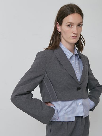 styling/ スタイリング　カットジャガード シャツジャケット アウター│styling/（スタイリング/）の通販サイト【公式】