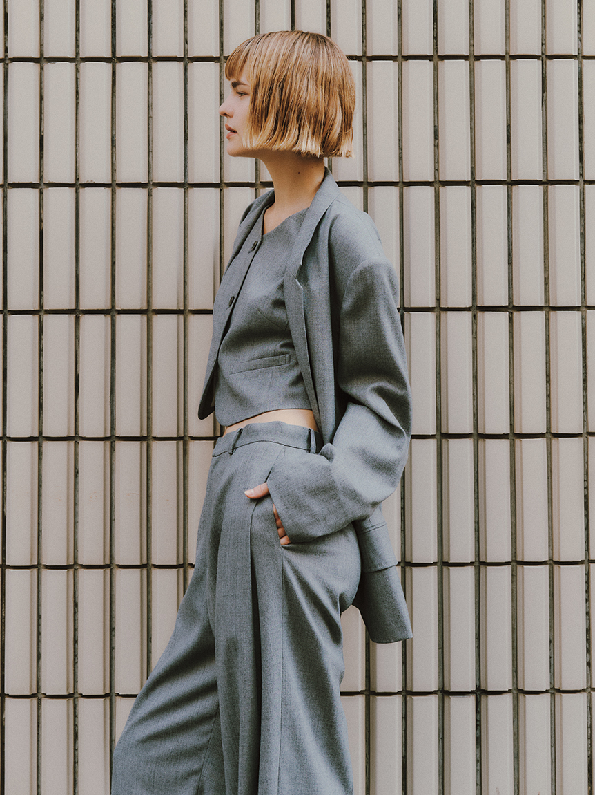 セットアップ対応】シングルブレステッドスーツジャケット