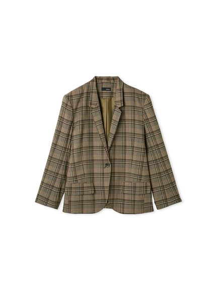 セットアップ対応】シングルブレステッドスーツジャケット セットアップ対応】シングルブレステッドスーツジャケット