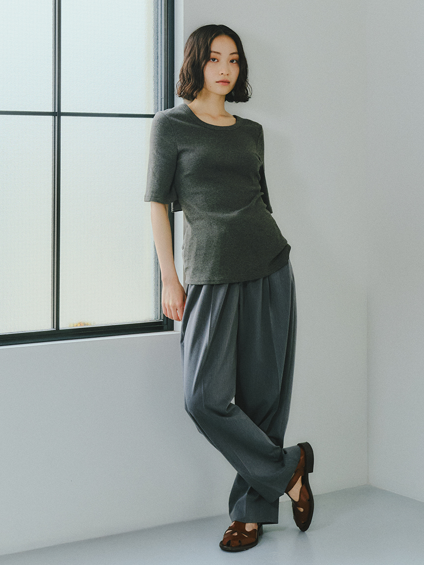 リネンミックスサーカスパンツ M-L 【メール便対応不可