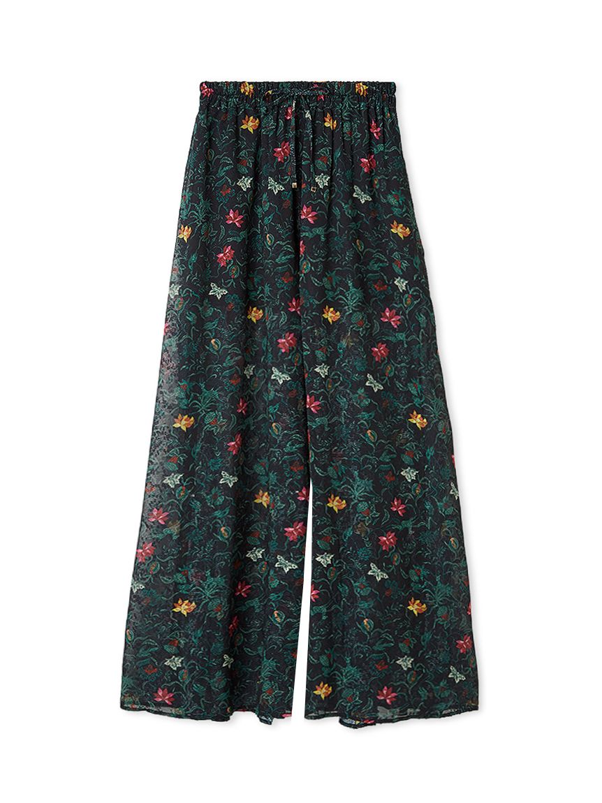 エスマックスマーラ LEDA 花柄 シルク ツイル パジャマ パンツ セール】エス マックスマーラ S Max Mara S MAX MARA パンツ
