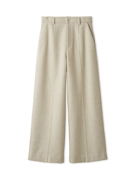 値下げ styling/ ベージュ ワイドパンツ アニュアンス anuans ツータックワイドパンツ （BEIGE） -靴
