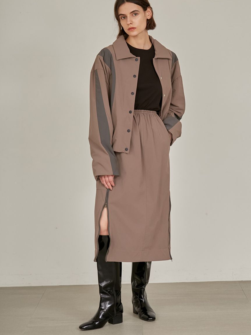 styling/ スタイリング/ ラインカットパディングブルゾン