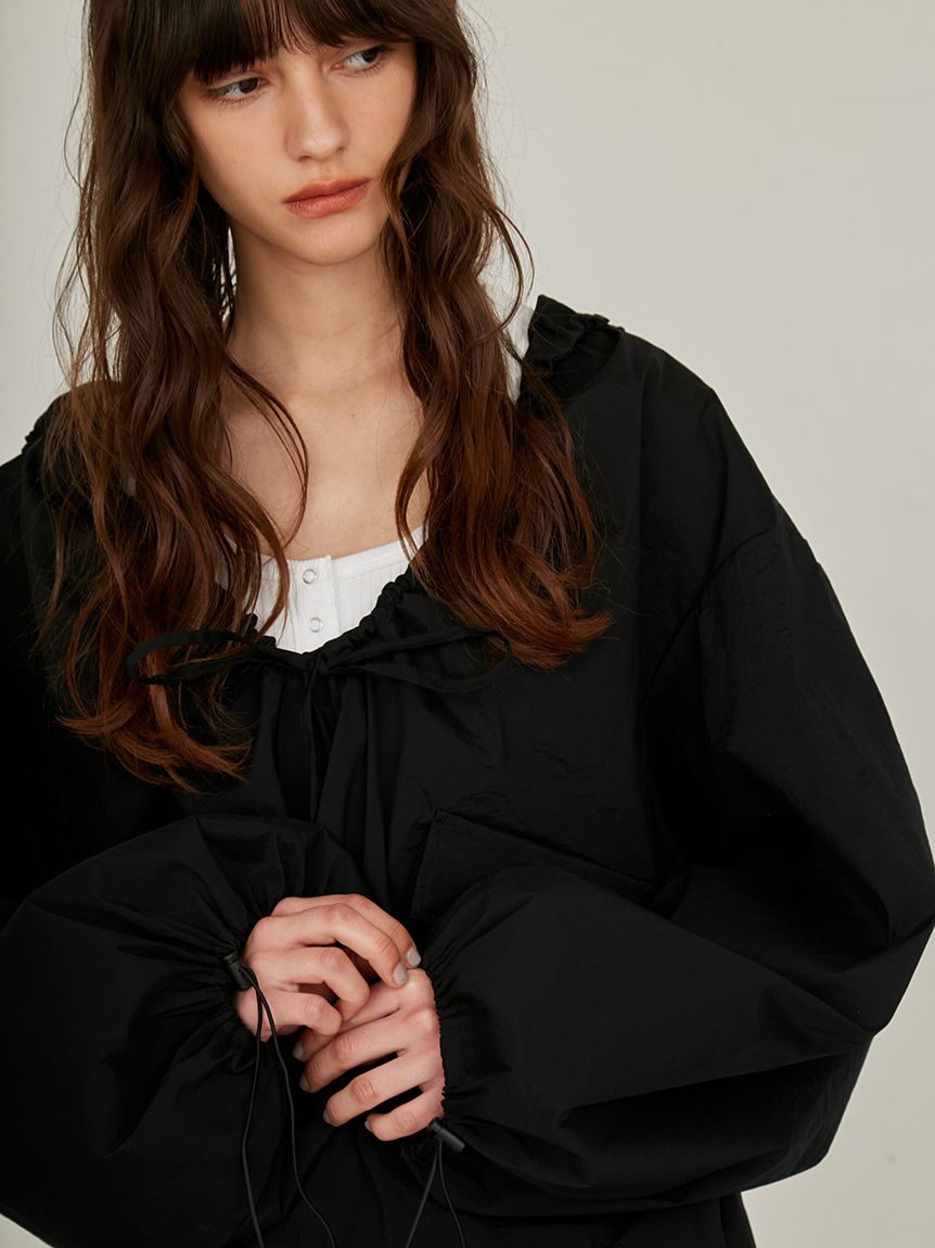 新品★34,100円 ブリーフィング 撥水フーディブルゾンハーフジップ黒 S S/S(エスバイエス)】＜ウォッシャブル・撥水＞フーディー