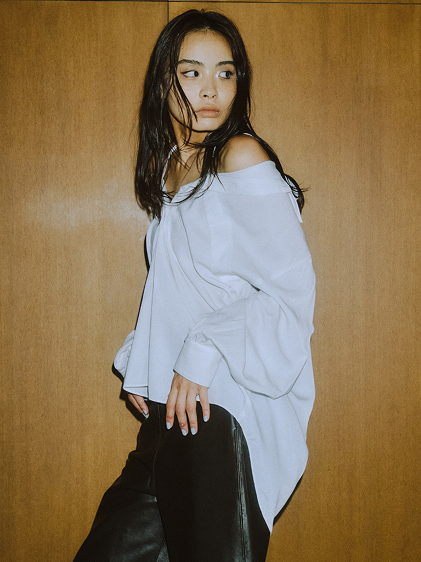 オフショルダー2WAYシャツ(シャツ/ブラウス)｜トップス│styling