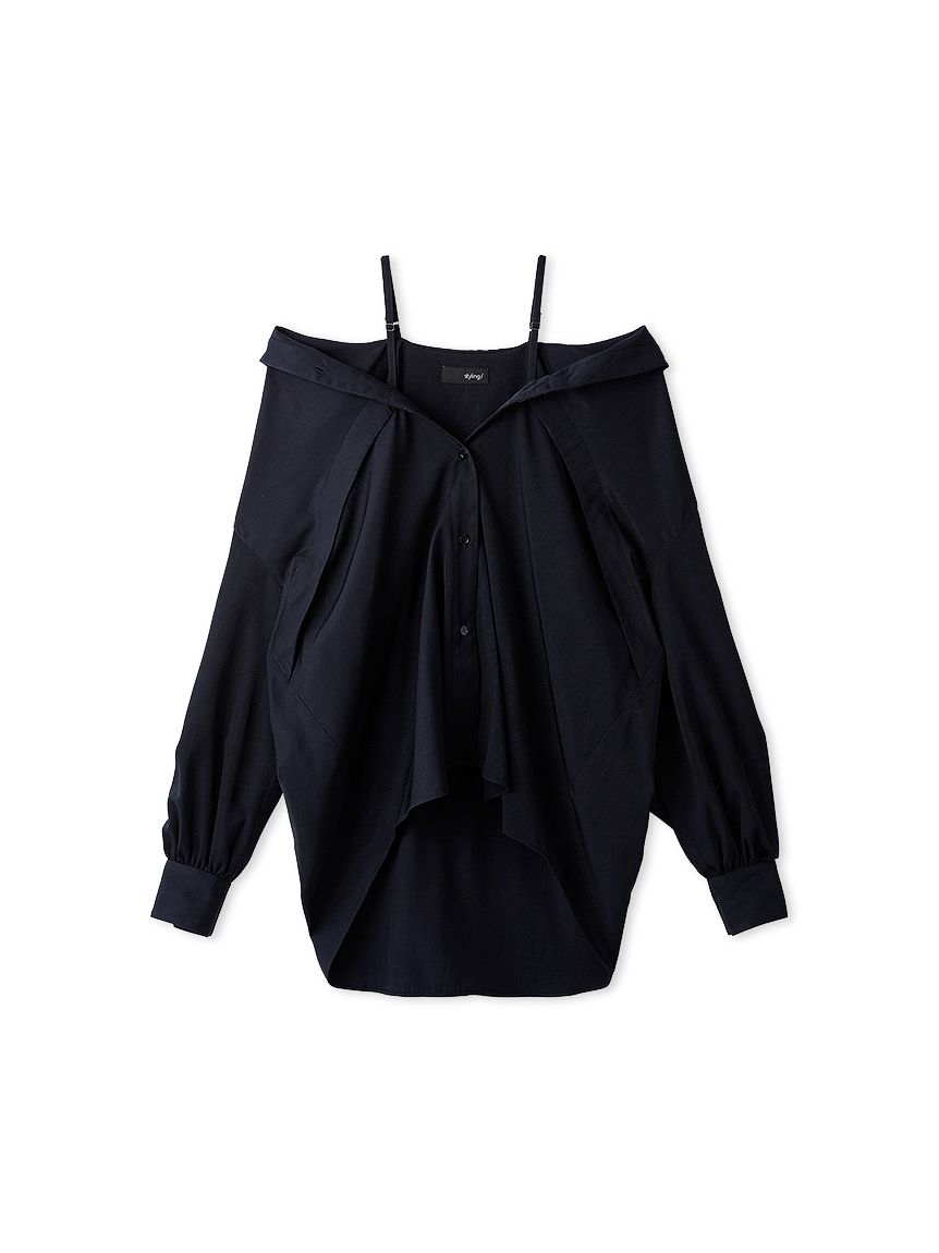 【タグ付き・新品・未使用品】スタイリング styling/オフショルダーブラウス styling/（スタイリング） ブラウス シャツ オフショルダー2WAYシャツ