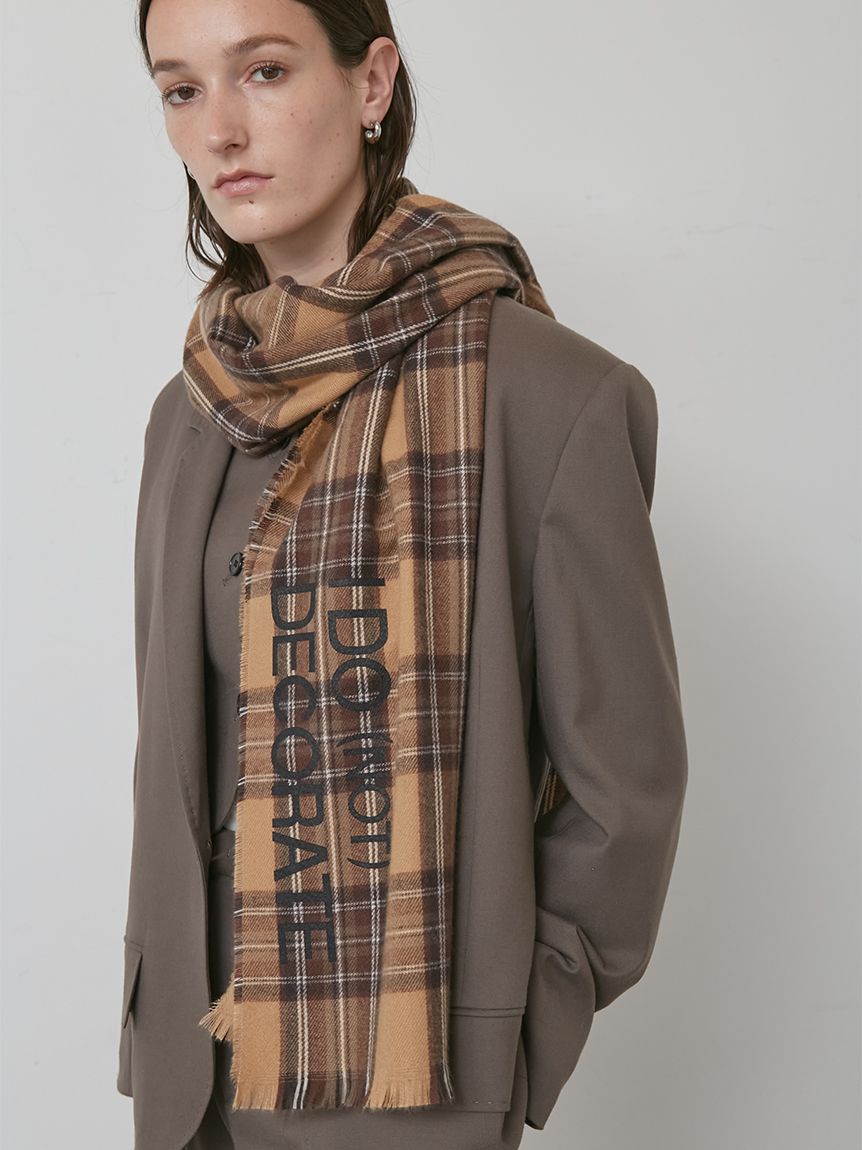 ライトチェックストール(その他)｜ファッション雑貨│styling