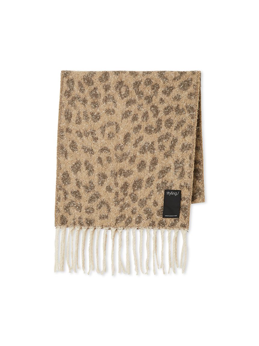 激渋) パイソン レオパード柄 ストール 激渋) パイソン レオパード柄