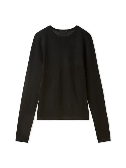 新品タグ付き】styling/ スタイリング sheerクルーネックトップス