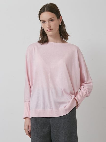 ✨プリーツプリーズ ラウンドカットトップス 赤系 フリーサイズ PLEATS PLEASE ISSEY MIYAKE（カットソー(半袖/袖なし)）の