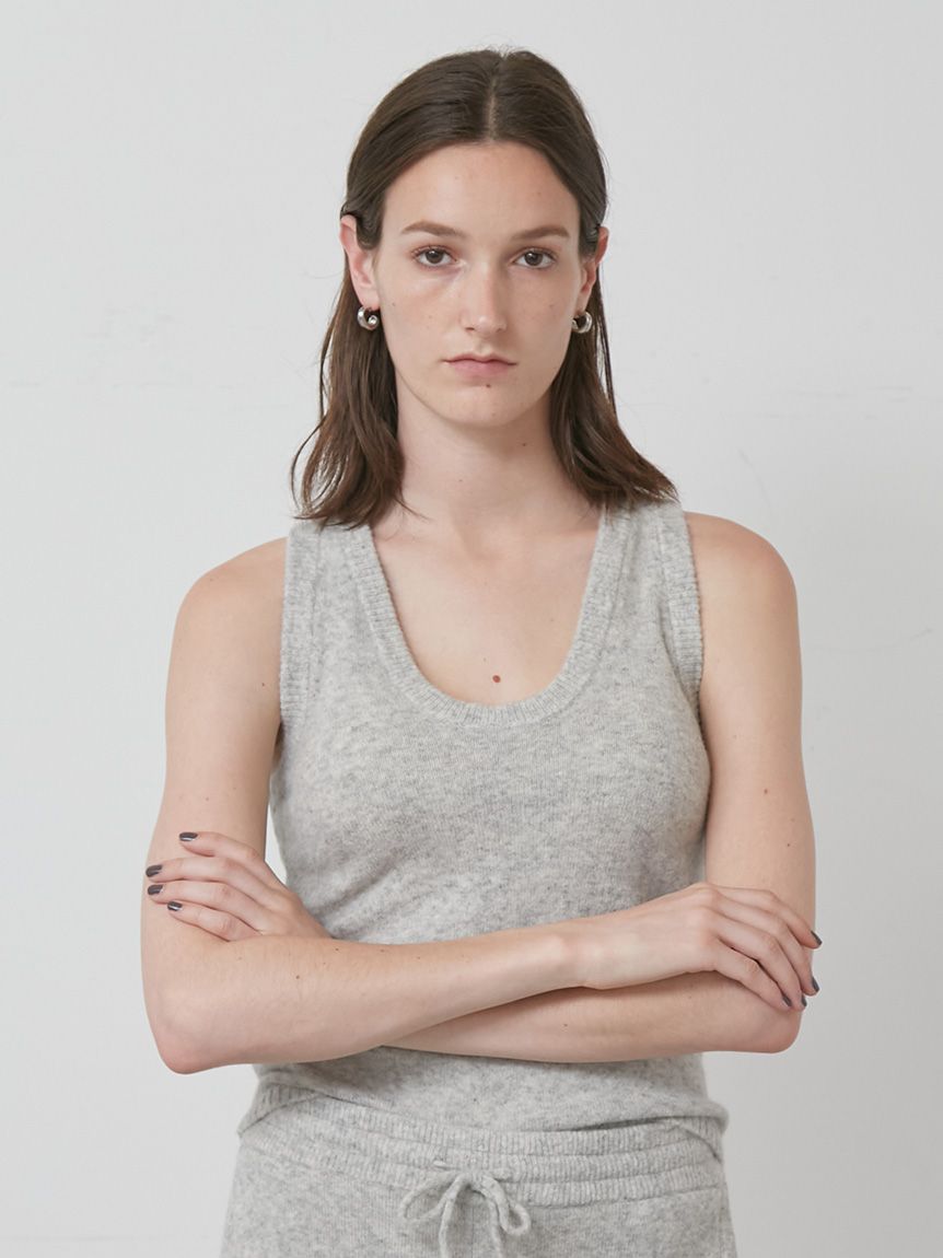 セットアップ対応】ニットタンクトップ(ニット/カーディガン