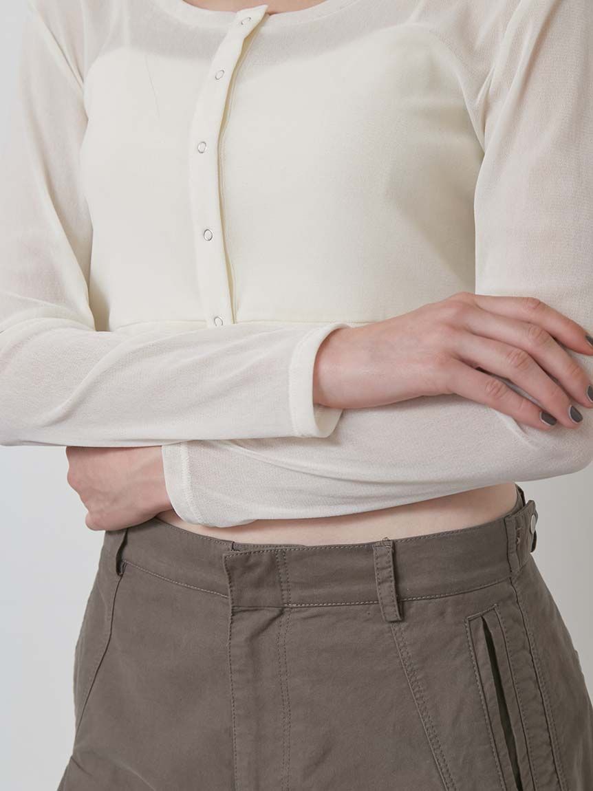 フロッキーチュールカーディガン(ニット/カーディガン