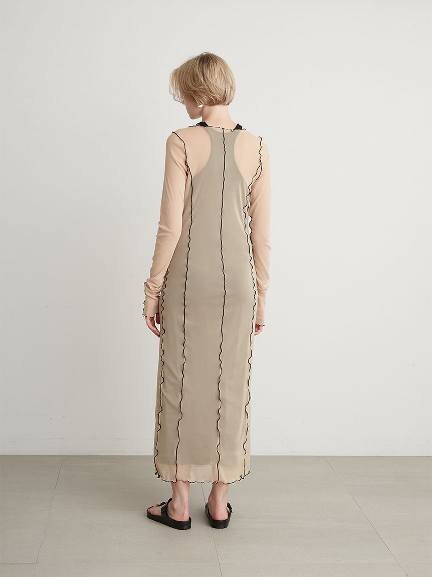 S/S】＜ウォッシャブル＞チュールドレス(カットワンピース