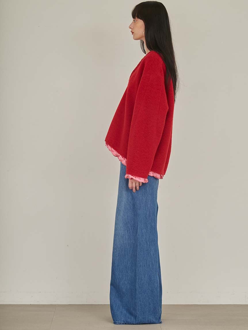 SELF PORTRAIT Vネック フリツ ミティ トレス 【関税込】 se-d-055-03.jpg