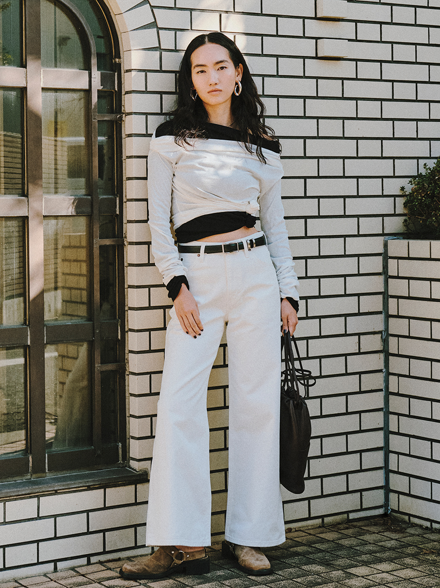 オフショルダーカットトップス(Tシャツ/カットソー)｜トップス