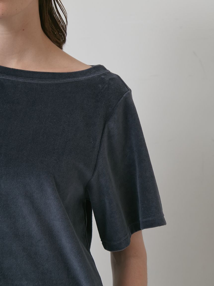 WEB限定カラーあり】【セットアップ対応】アシンメトリーベロア