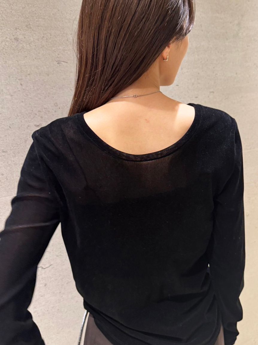 フロッキーチュール2WAYトップス(Tシャツ/カットソー)｜トップス