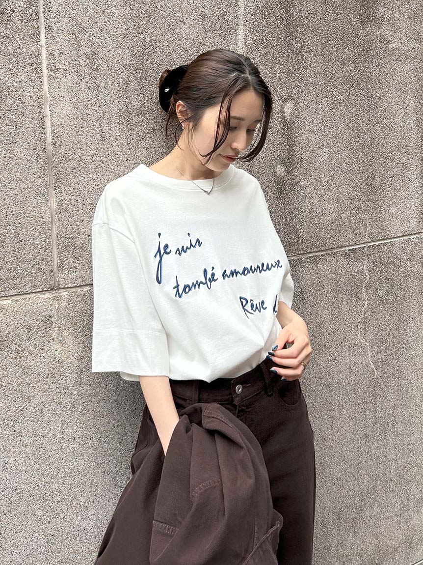 【styling/×KEITA MARUYAMA】エンブロイダリーＴシャツ styling/×KEITA MARUYAMA】エンブロイダリーTシャツ(Tシャツ