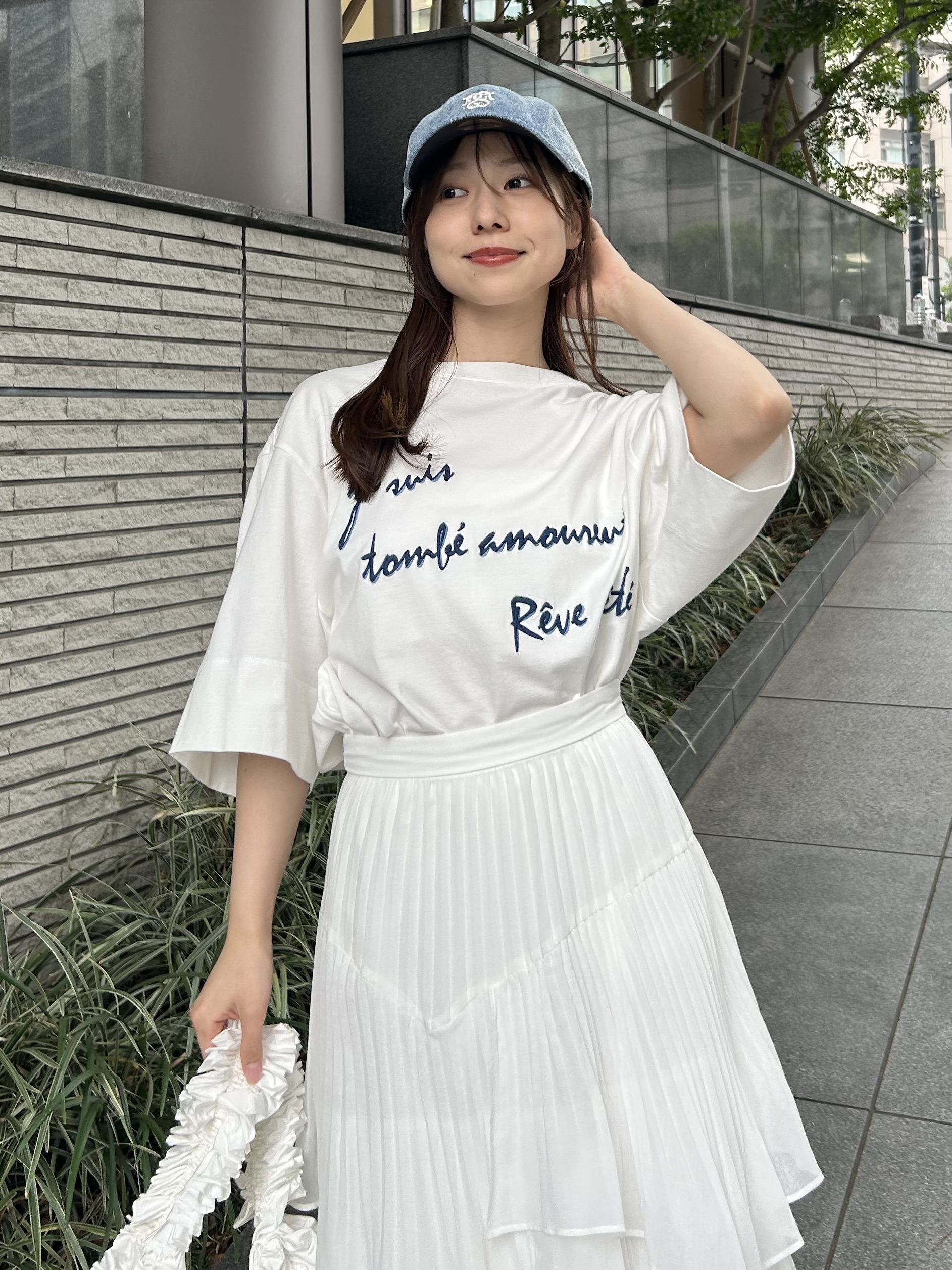 KEITA MARUYAMA TOKYO PARIS - KEITA MARUYAMA(ケイタマルヤマ) 半袖セーター レディース - アイボリー ビーズ KEITA MARUYAMA TOKYO PARIS - KEITA MARUYAMA(ケイタマルヤマ
