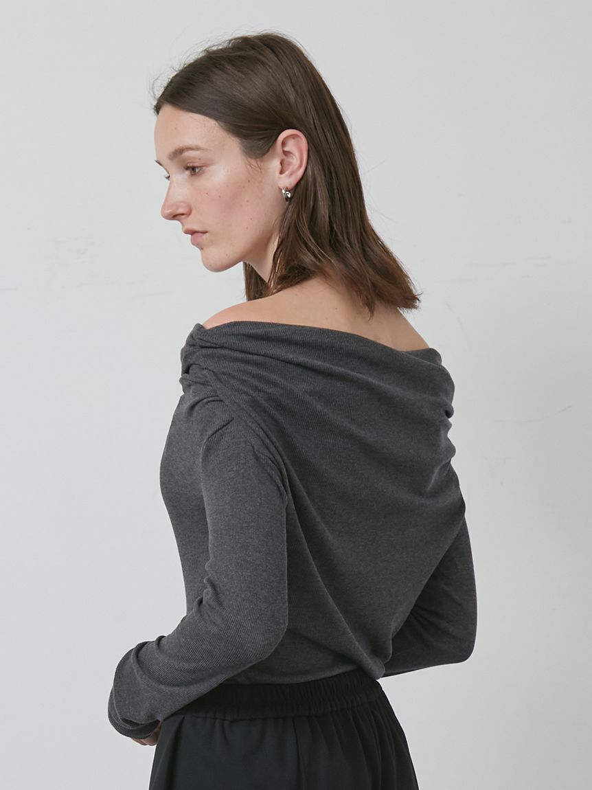 オフショルダーカットトップス(カットソー)｜トップス│styling