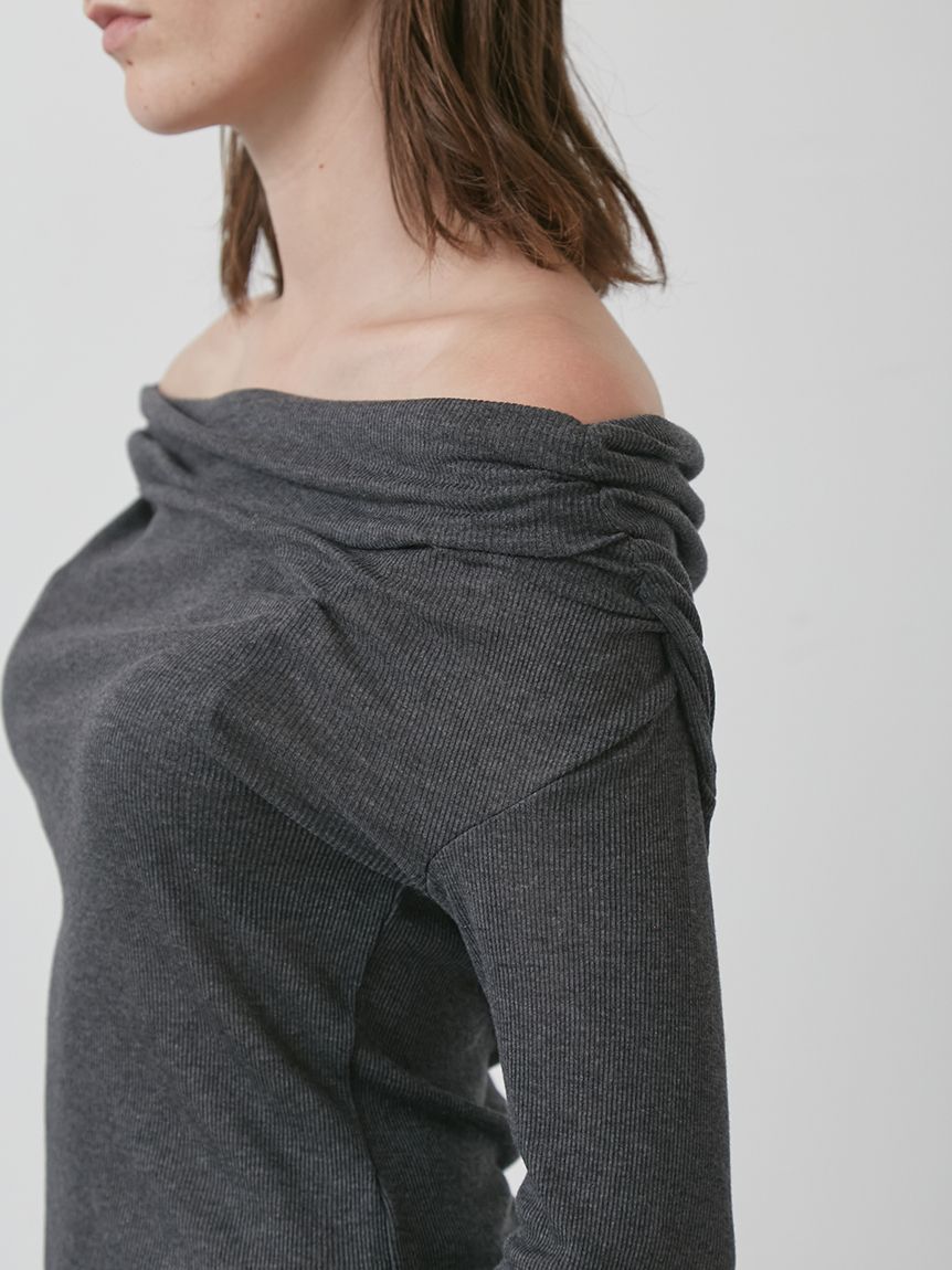 オフショルダーカットトップス(カットソー)｜トップス│styling