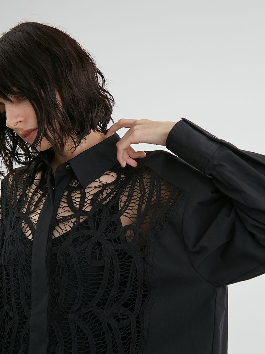 【2024】お歳暮・冬ギフト バテンレースドレスシャツ(シャツ/ブラウス)｜トップス│styling トップス