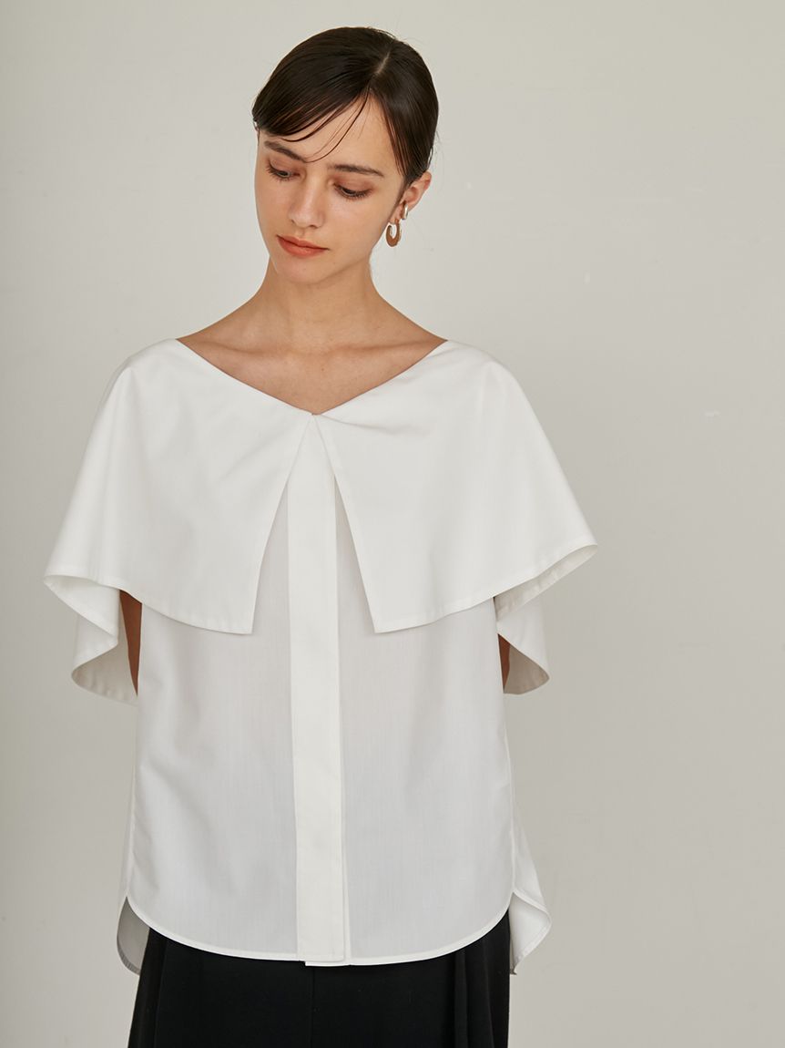 スタイリング styling／ バッククロークカットトップス ノースリーブカットソー サックスブルー サイズ：F トップス│styling/（スタイリング/）の通販サイト【公式】