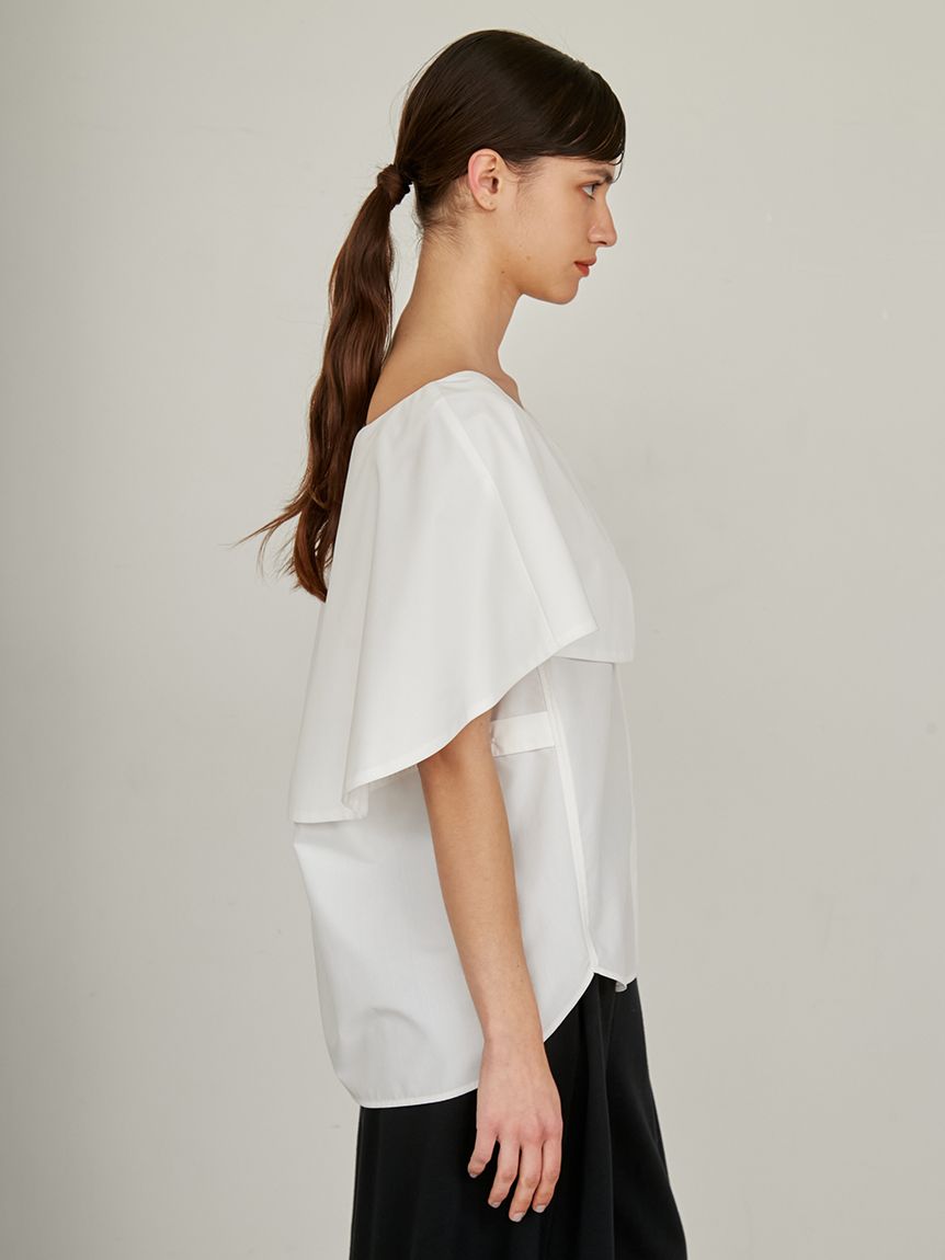 スタイリング styling／ バッククロークカットトップス ノースリーブカットソー サックスブルー サイズ：F styling／(スタイリング) バッククロークカットトップス