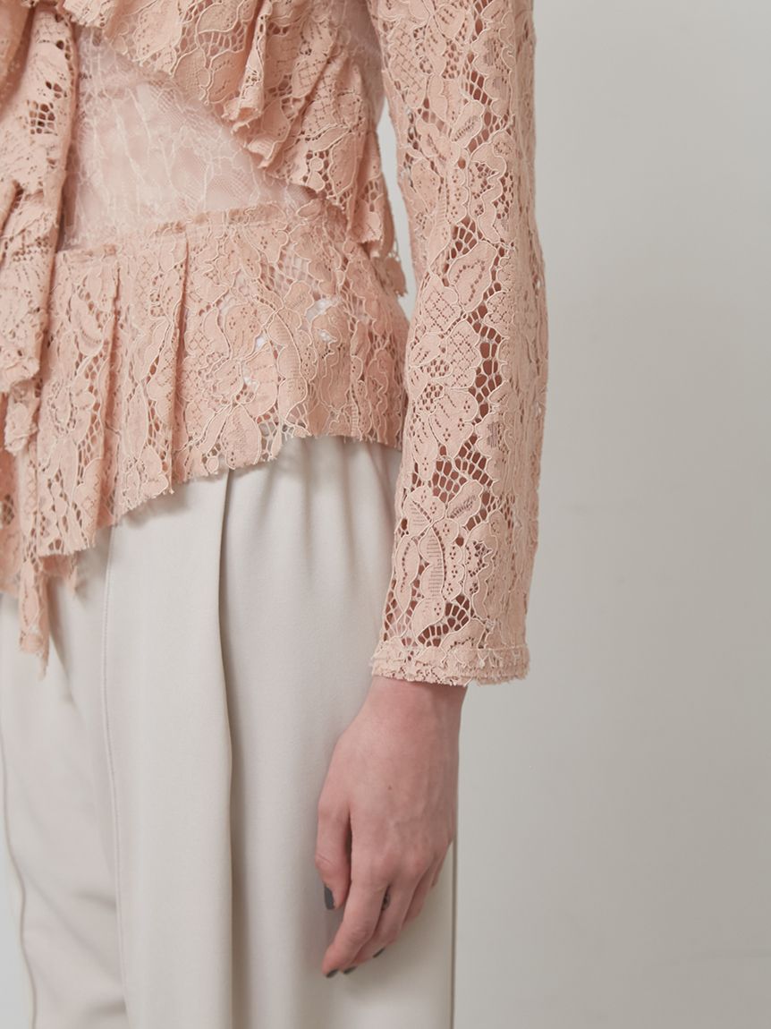 ラッフルレースブラウス(シャツ/ブラウス)｜トップス│styling