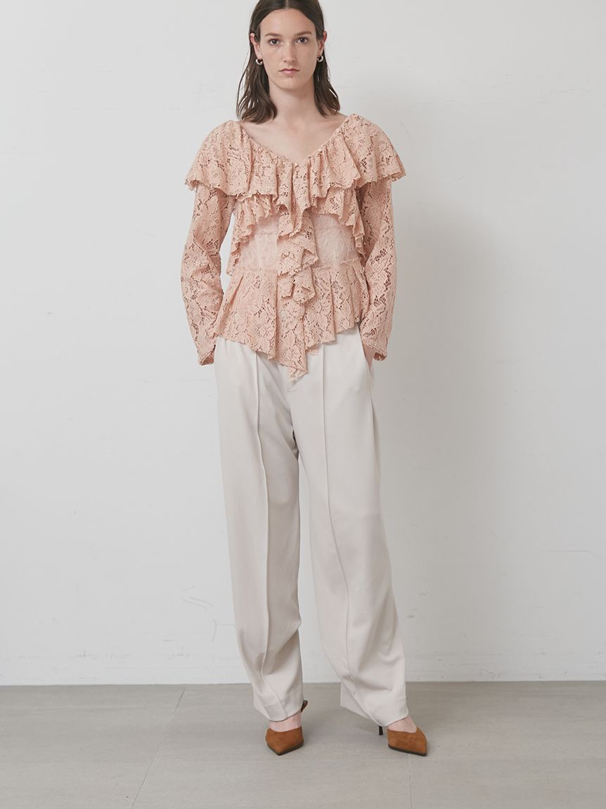 ラッフルレースブラウス ラッフルレースブラウス(シャツ/ブラウス)｜トップス│styling