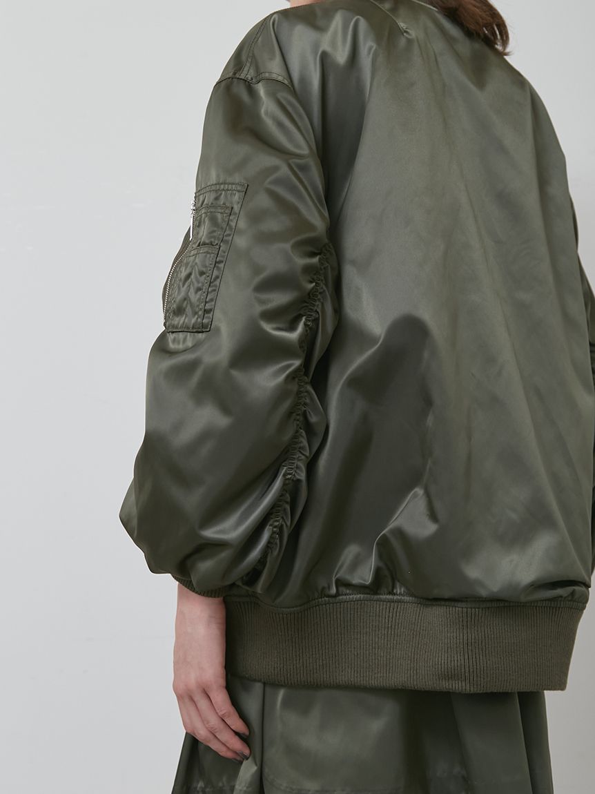 【美品✨】ユニフォームエクスペリメント クリスタル ナイロンフライトジャケットL セットアップ対応】ナイロンフライトジャケット(ブルゾン