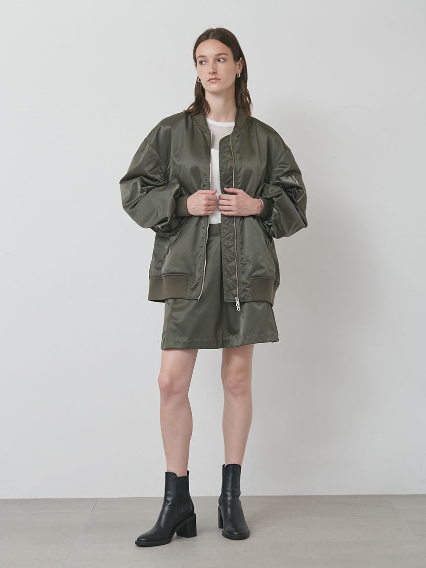 セットアップ対応】ナイロンフライトジャケット(ブルゾン)｜アウター