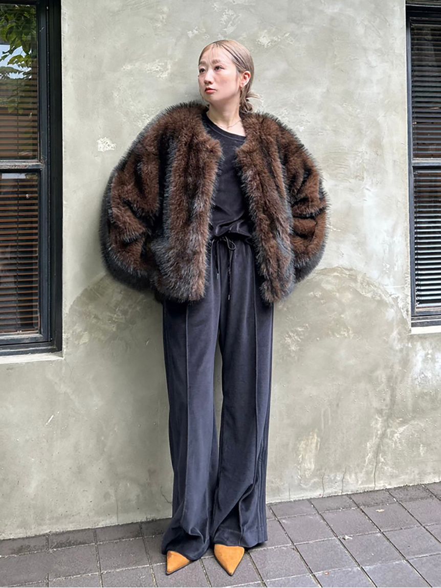 ミックスファーコート(コート)｜アウター│styling