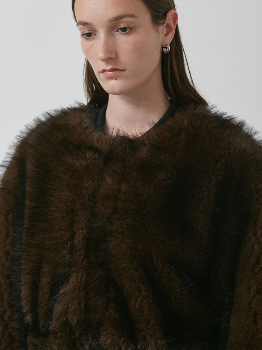 ミックスファーコート(コート)｜アウター│styling/（スタイリング