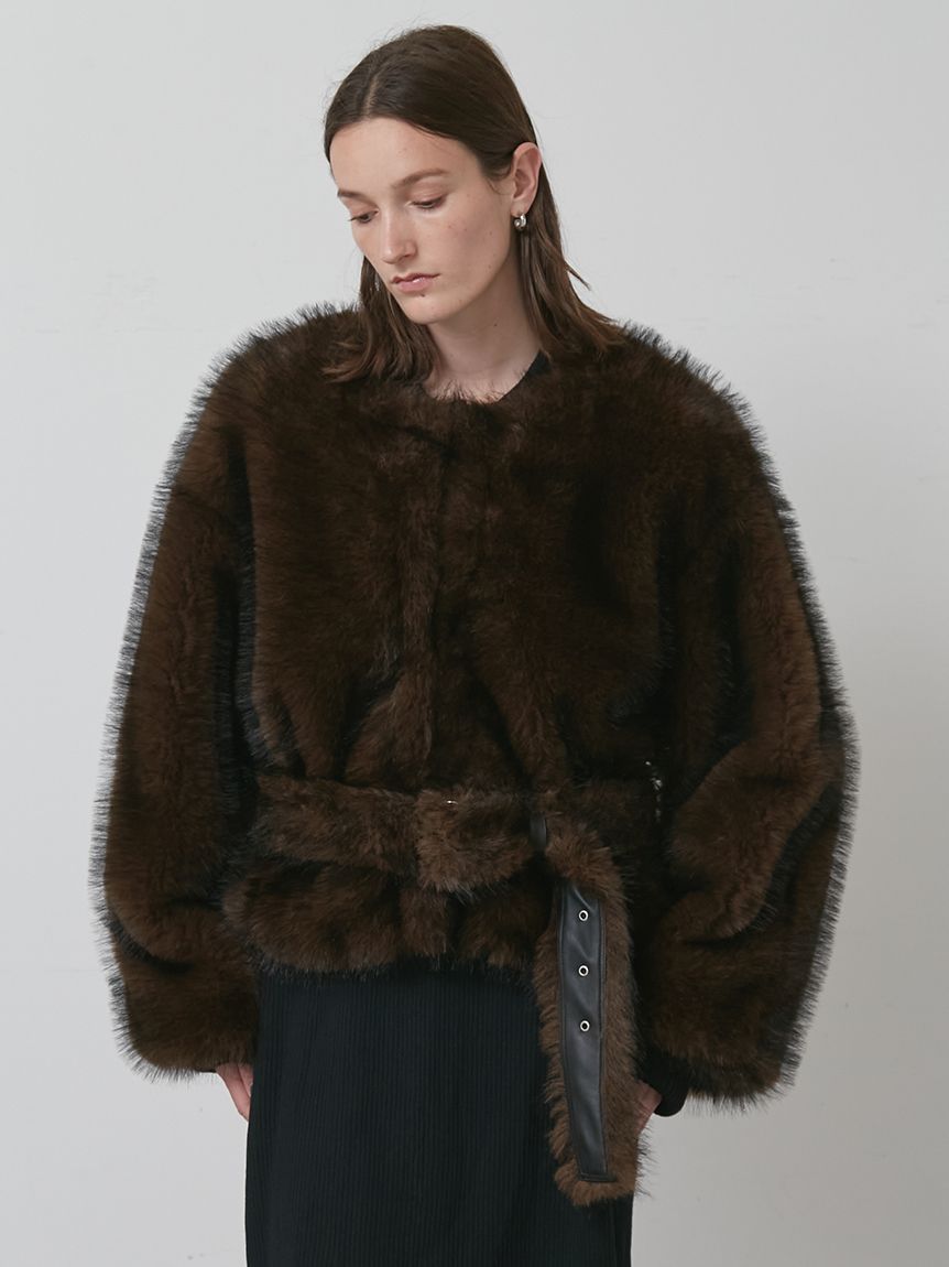 ミックスファーコート(コート)｜アウター│styling/（スタイリング