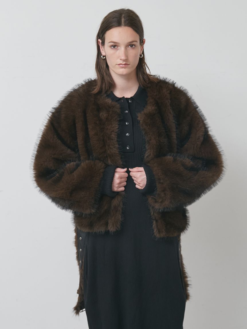 ミックスファーコート(コート)｜アウター│styling/（スタイリング