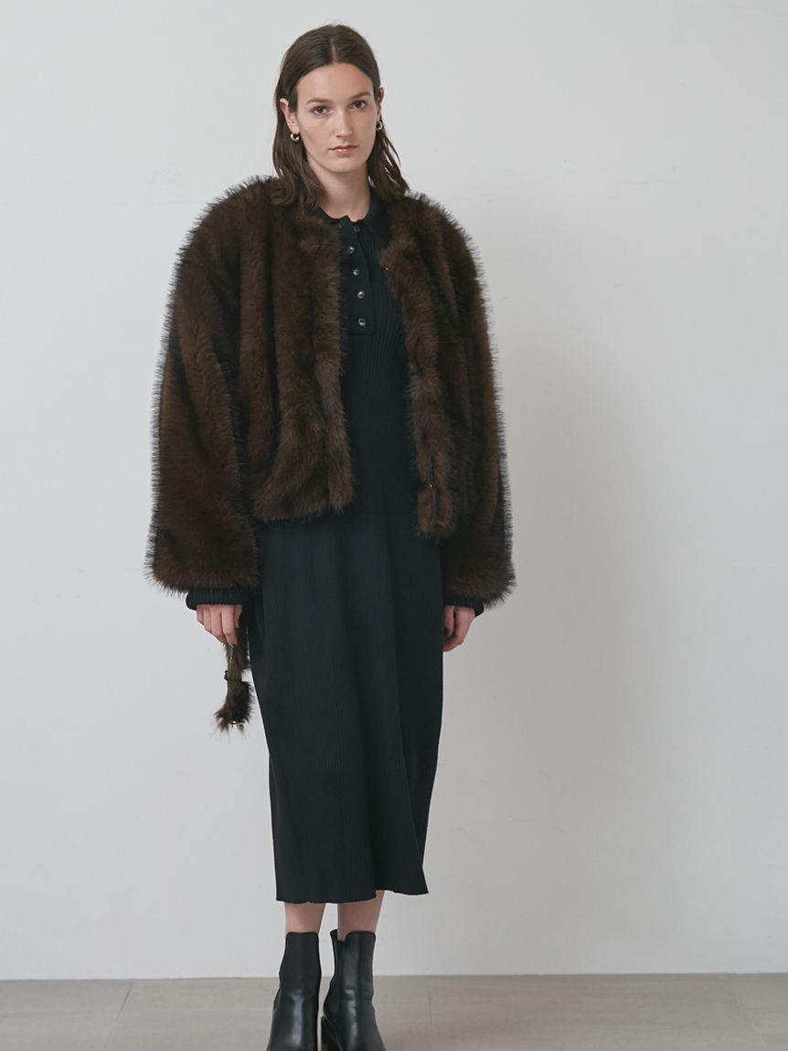 ミックスファーコート(コート)｜アウター│styling/（スタイリング