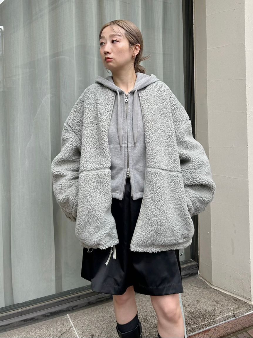 ドラッグストアーズ リバーシブル アウター グレー×ブラック 楽天市場】me Jane レオパード柄フェイクレザーリバーシブルブルゾン