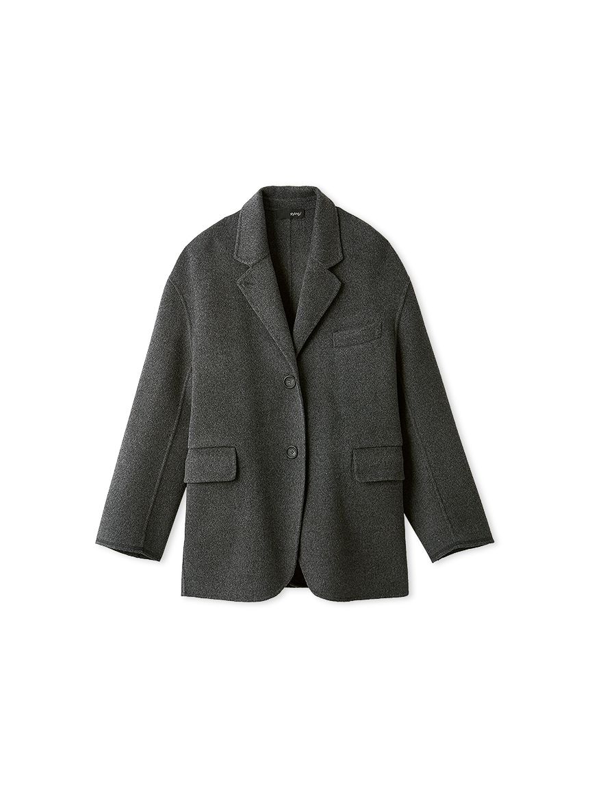 新品✨23区 リバー仕立て ウールテーラード ジャケット ブルゾン セットアップ対応】ウールリバーテーラードジャケット(ジャケット