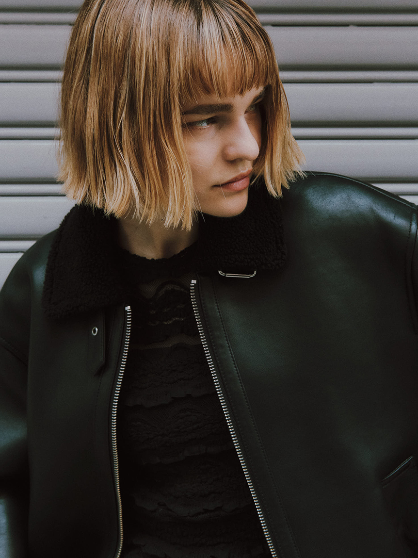 ラムレザーフライトジャケット(ジャケット)｜アウター│styling