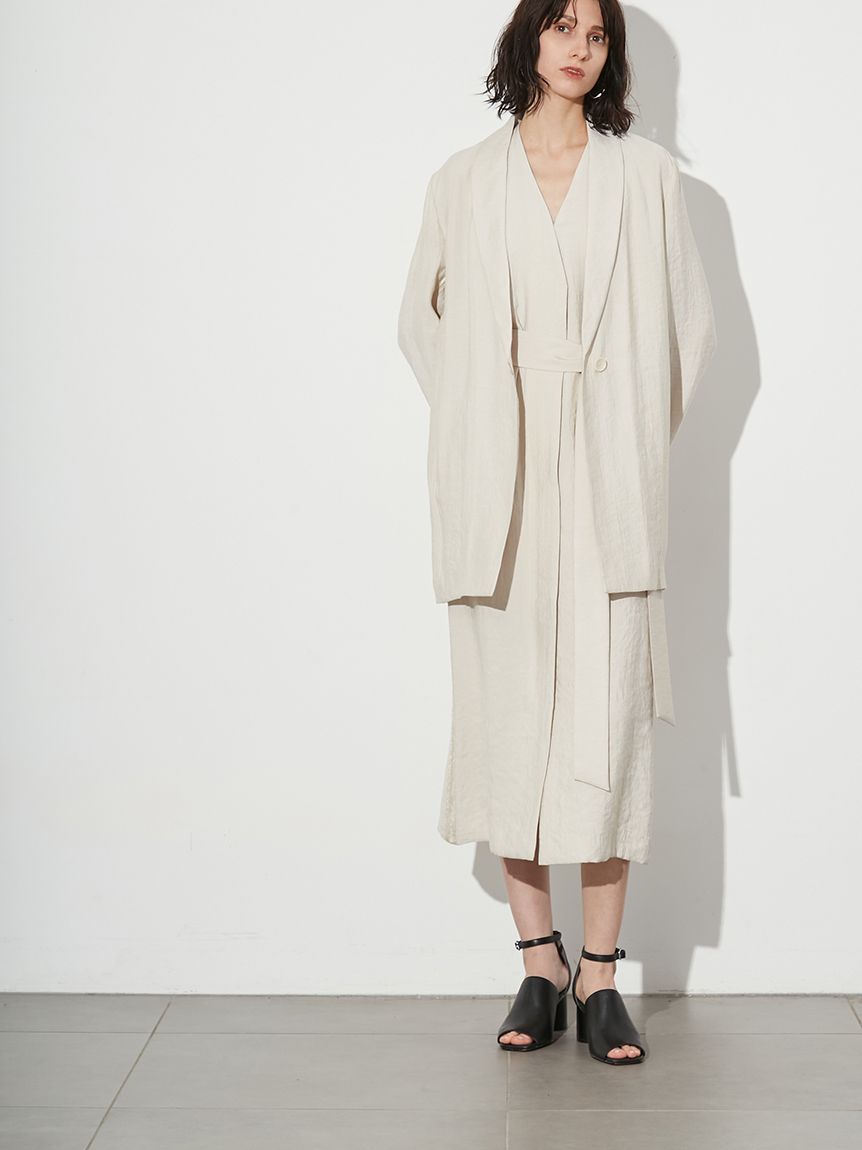 バックドレープジャケットとバックスリットパンツセット styling/｜【セットアップ対応】バックスリットスーツジャケット