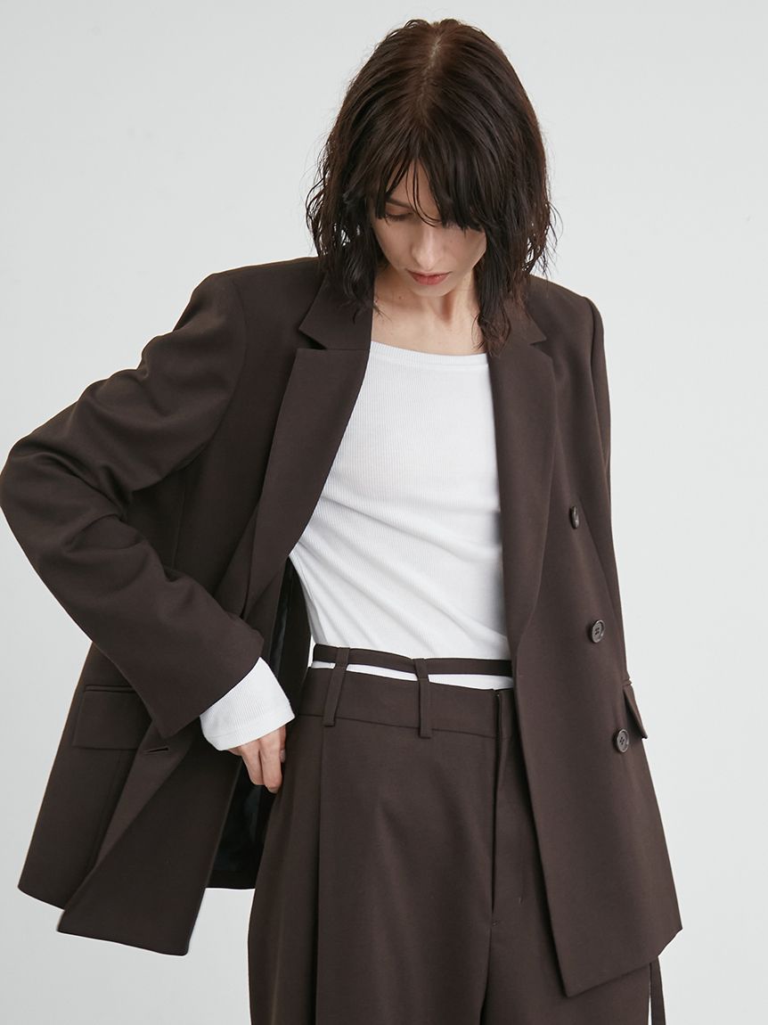 styling/ バックスリットスーツジャケット　ネイビー セットアップ対応】バックスリットスーツジャケット(ジャケット