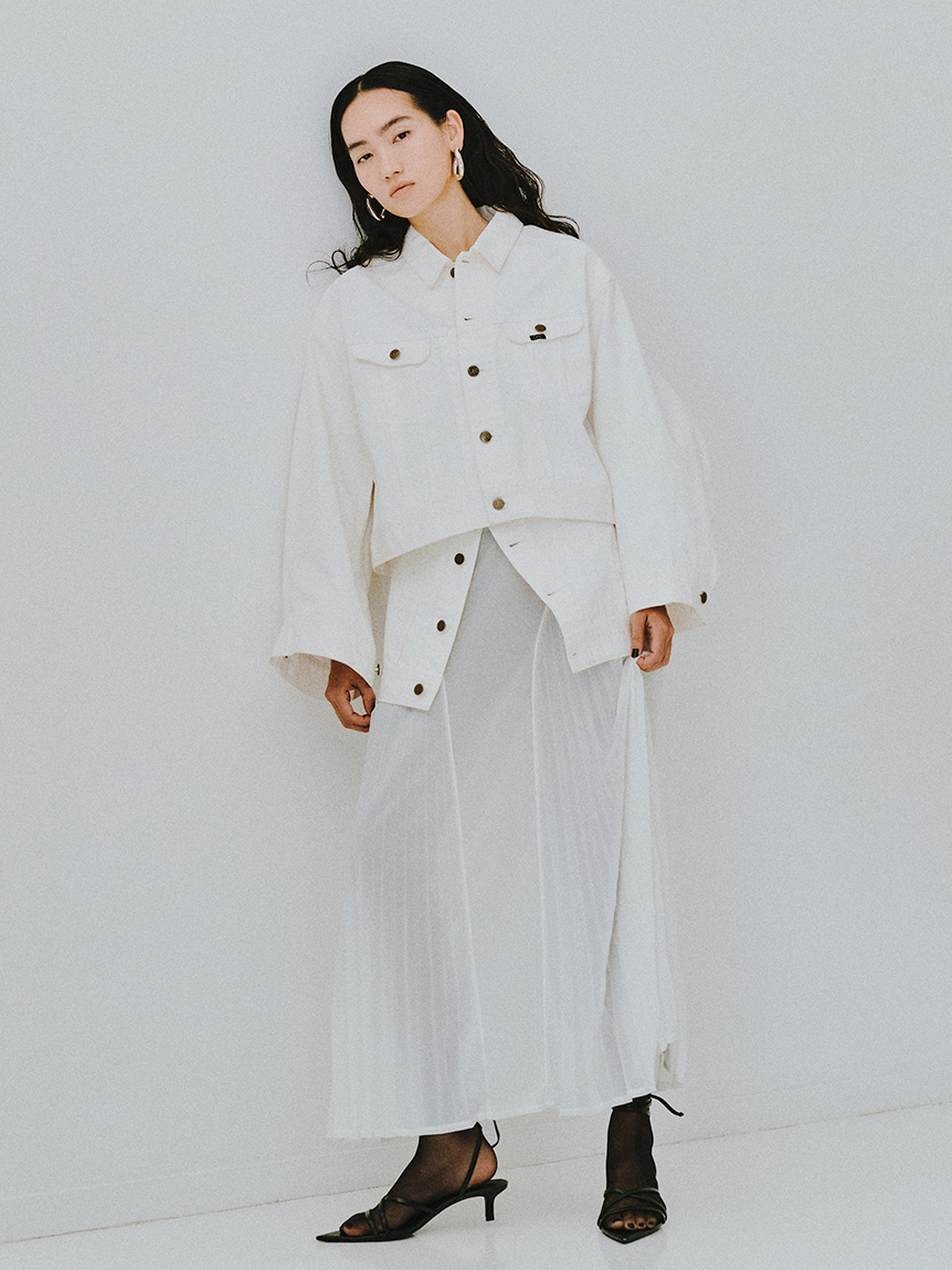 セットアップ対応】【styling/×Lee】デニムブルゾン(ジャケット