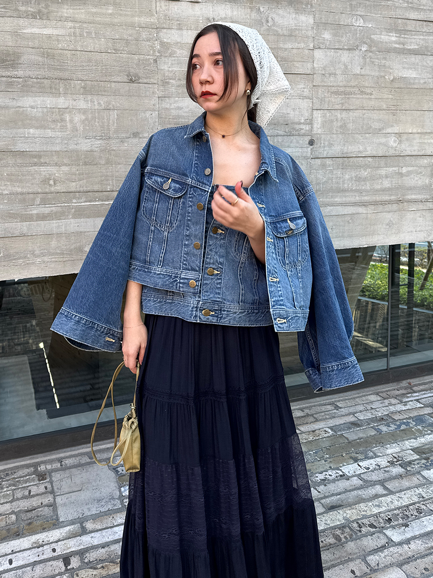 セットアップ対応】【styling/×Lee】デニムブルゾン(ジャケット