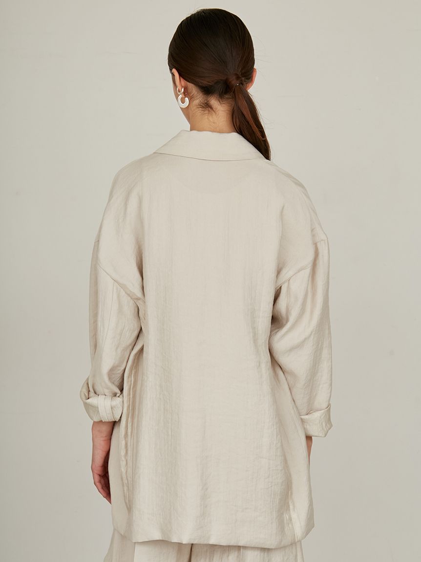 セットアップ対応】バックサテンジャケット(ジャケット)｜アウター