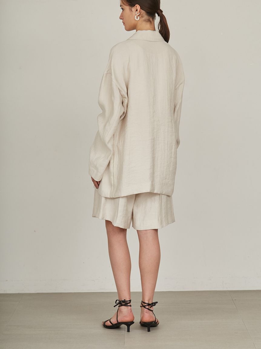 雑誌掲載 styling/（スタイリング/） バックサテンジャケット　S セットアップ対応】バックサテンジャケット(ジャケット)｜アウター