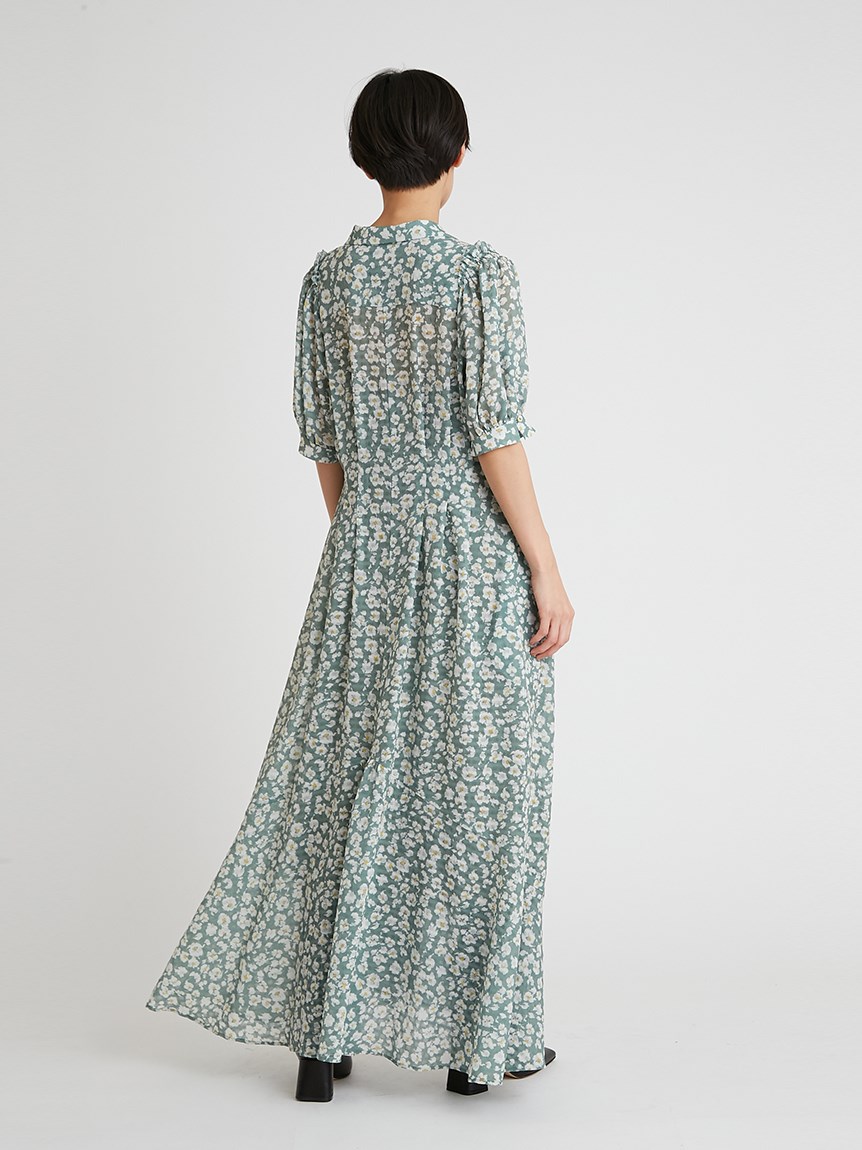○日本正規品○ 本日限定machiko jinto フラワーワンピース london ロングワンピース