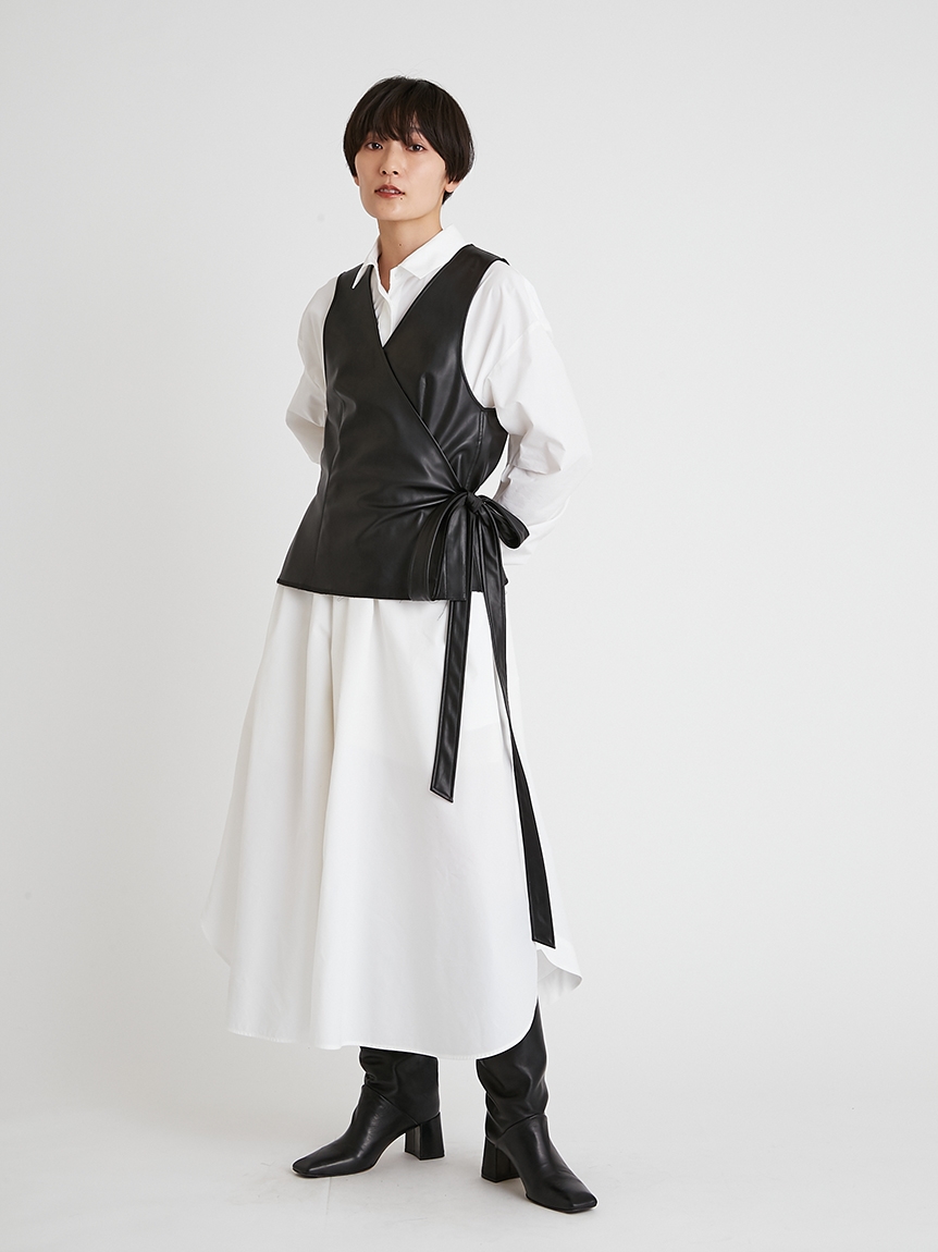 ラウンドヘムフレアシャツワンピース シャツワンピース ワンピース Styling スタイリング の通販サイト 公式